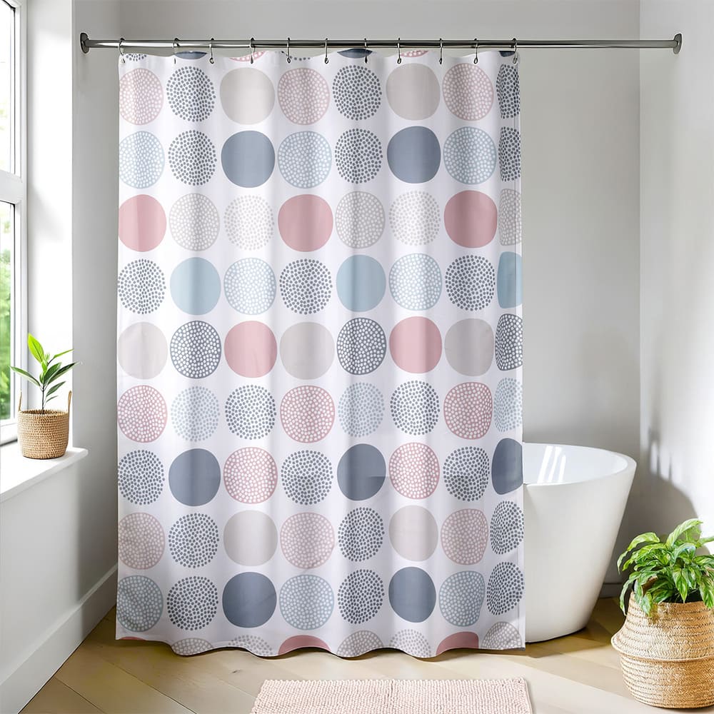 Cortina de ducha Poliéster 180x200cm Gaia Orange