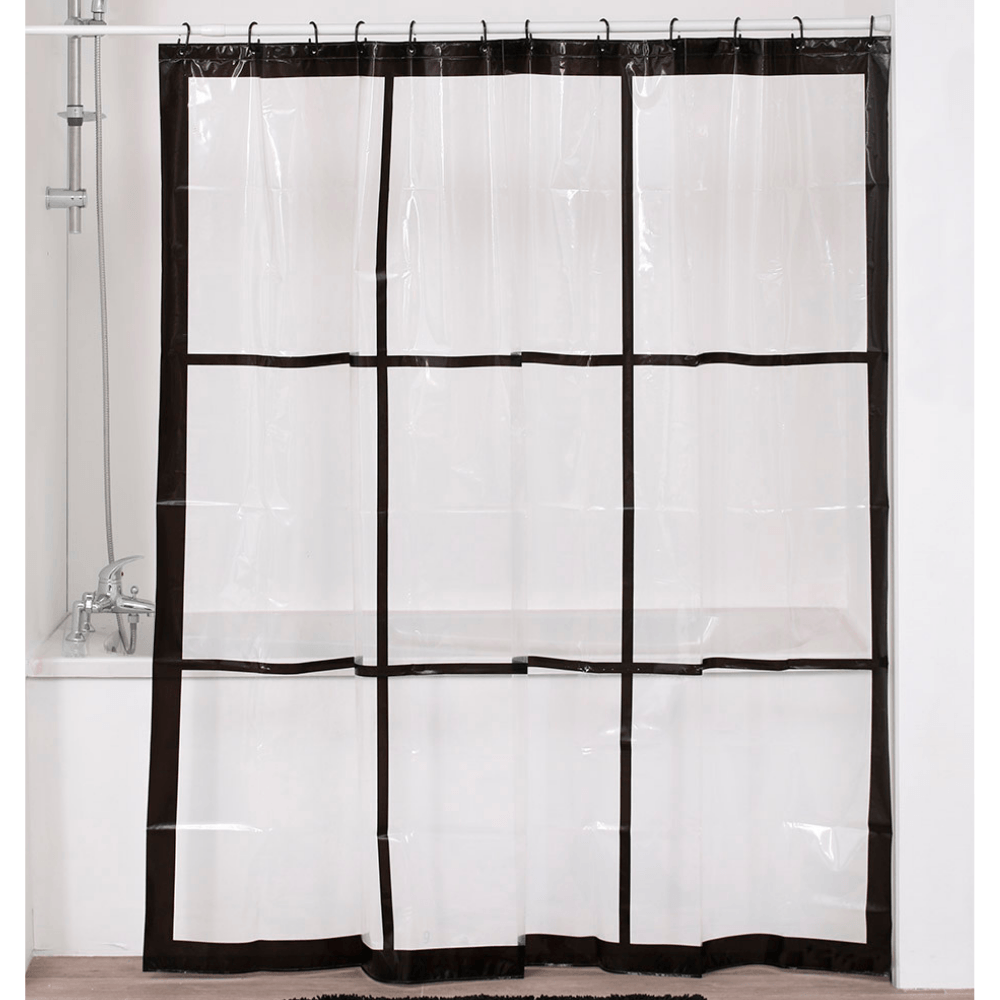 Cortina de ducha Peva 180x180cm Retro Elegante Orange