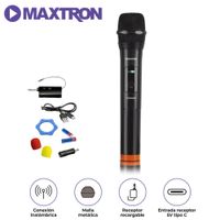 Micrófono Inalámbrico Maxtron Crooner MX 758 Negro