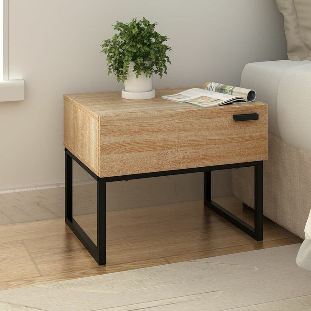 Mesa de Noche Moderna Hiragi Color Panela TU MESITA