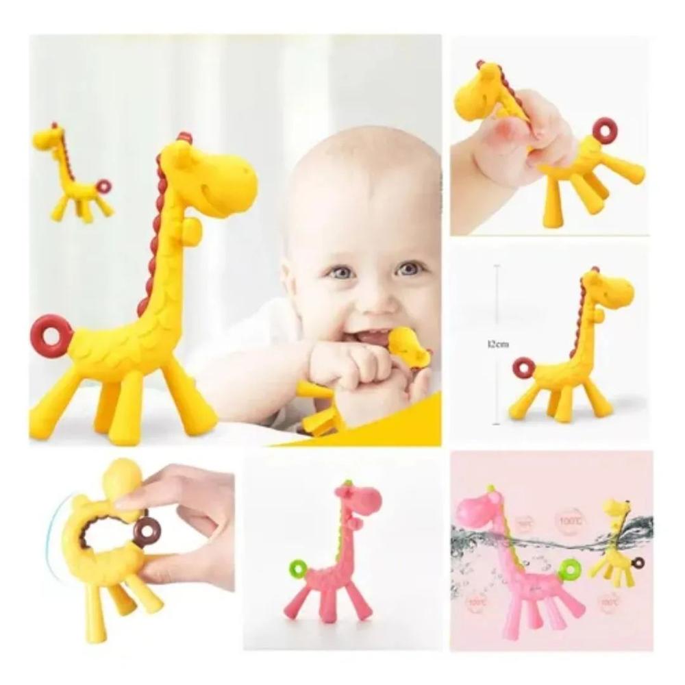Mordedor Silicona Jirafa Para Bebes