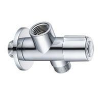 Llave de Paso 1/2' Doble Salida para Inodoro y Bidet Metusa