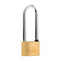 Candado con llave Largo Bronce 50mm Yale Bronce/Acero - 3 Llaves