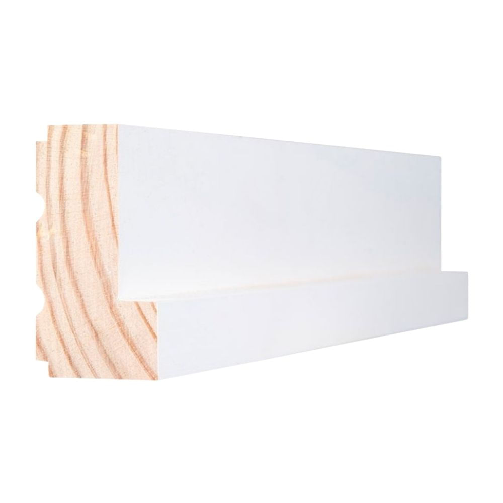 Marco de Madera Pino Pre Acabado Blanco 32x60x2130mm