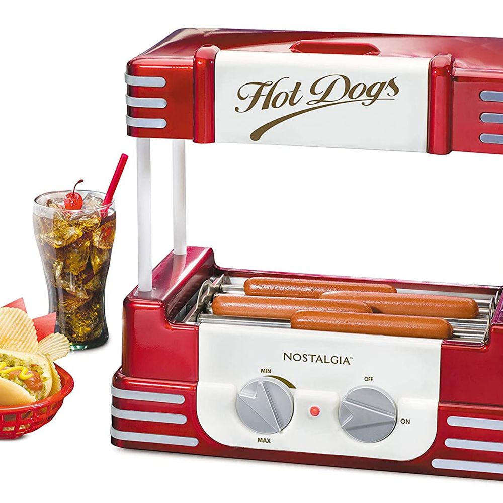 Máquina rodillo hot dog retro Nostalgia Máquina con Rodillo Freidor para Hot-Dog Retro Máquina rodillo hot dog retro Nostalgia Máquina con Rodillo Freidor para Hot-Dog Retro