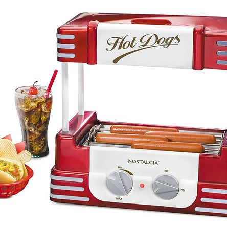 Máquina rodillo hot dog retro Nostalgia Máquina con Rodillo Freidor para Hot-Dog Retro