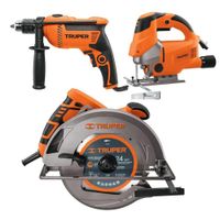 Taladro Percutor 600W  Sierra circular 1500W  Sierra Caladora 750W