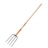 Trinche Bieldo para paja, 4 dientes, mango 48"", Truper
