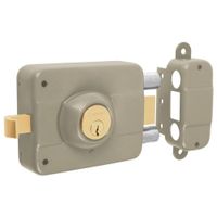 chapa Cerradura sobreponer derecha doble Hermex Truper