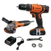 Taladro percutor inalámbrico 20V Amoladora Profesional 850W ERGO-PRO