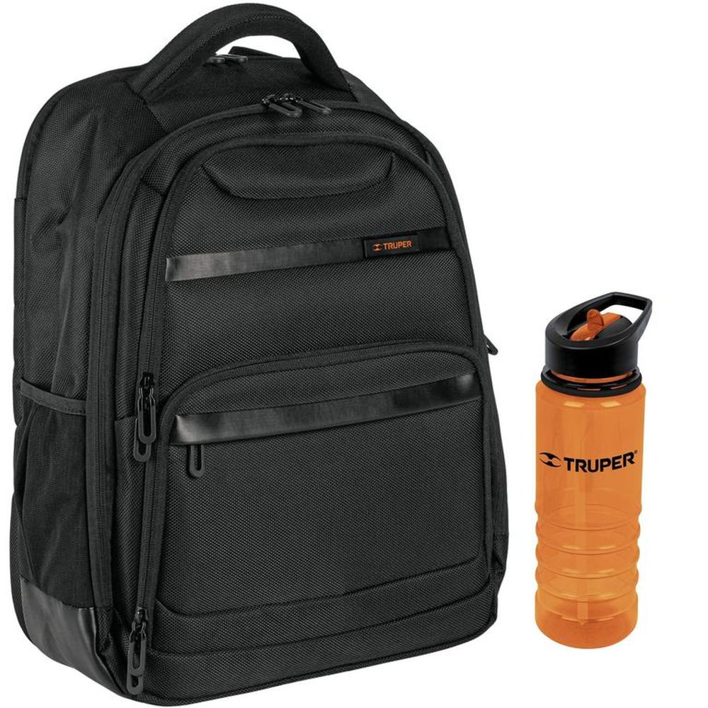 Mochila porta laptop  +Tomatodo 740 ml. Truper