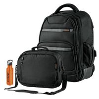 Mochila porta laptop USB + maletín 17 plg morral truper