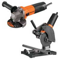 combo Amoladora 800W 4-12 PRO Soporte tipo tronzadora para amoladora