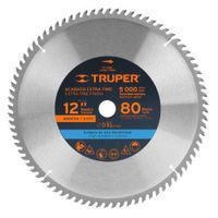 Disco sierra 12"" para madera, 80 dientes centro 1"", Truper