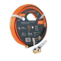 Manguera para 10m +  Cabeza infladora c/clip, hembra, cuerda 1/4