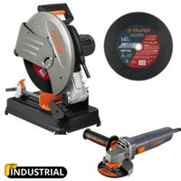 Combo amoladora INDUSTRIAL Tronzadora cortadora de metales Truper