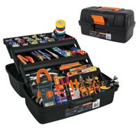 Caja de herramientas para electricistas uso general Truper