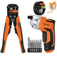 KIT DESTORNILLADOR INALAMBRICO PELACABLE PONCHADOR PROFESIONAL TRUPER