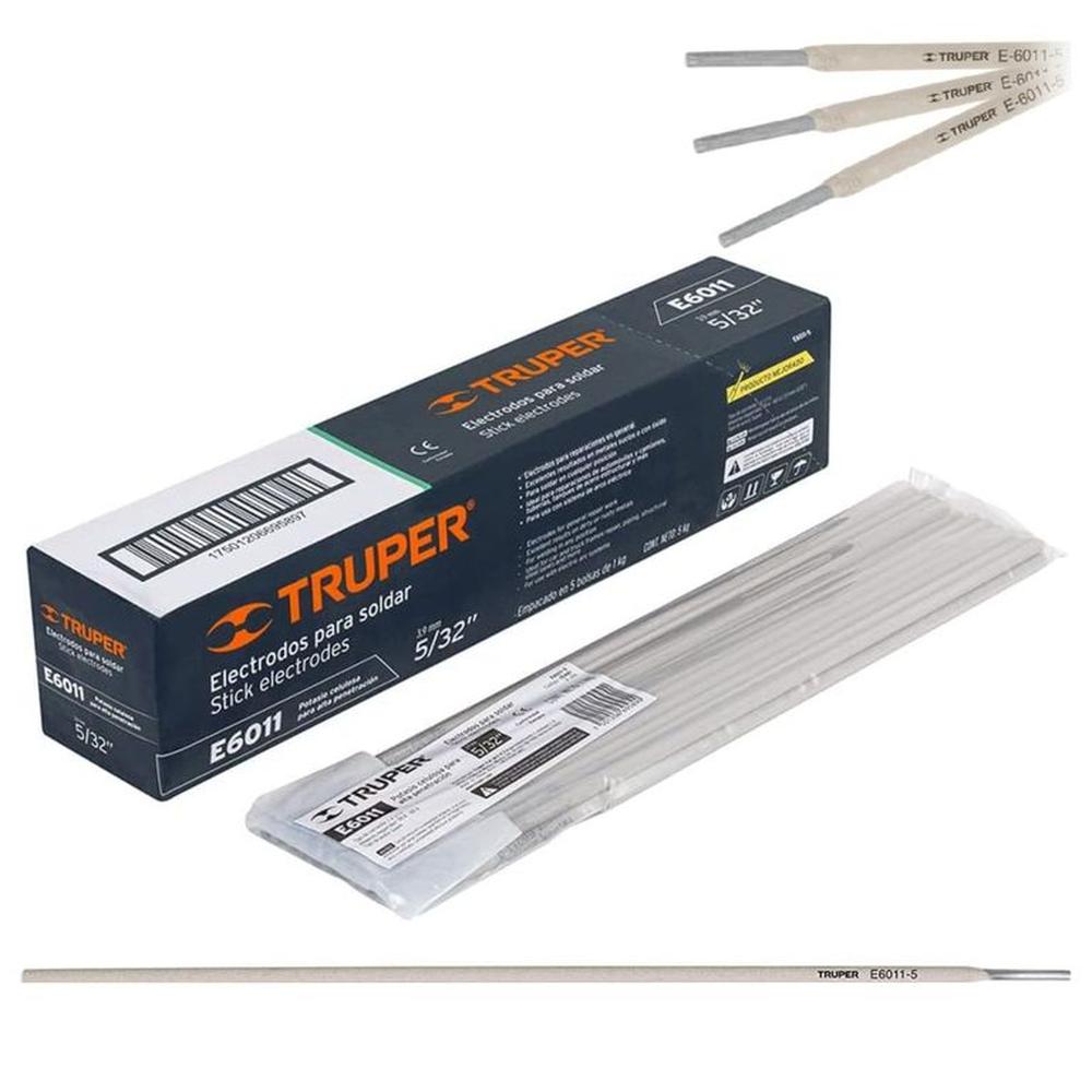 Electrodo 6011 de 5/32", 5 Kg Truper