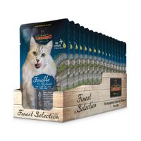 Leonardo para Gatos Adultos Trucha y Catnip Sobre 85gr x 16und