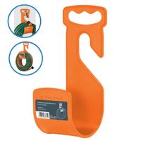 Gancho portamanguera, para manguera de jardín.  Truper