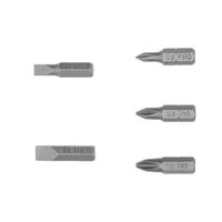 Juego puntas para destornillador 5 Pzas cruz y planas 1"" Truper Expert