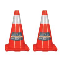 Cono reflectivo de seguridad precaución de 45 cm 2 unidades