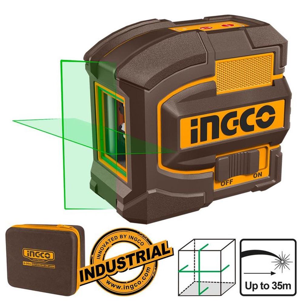 Nivel láser líneas verdes NIVELACION PROFESIONAL HLL156601 INGCO