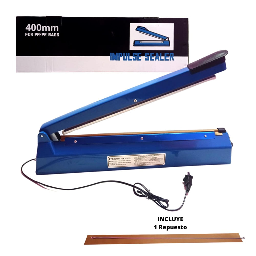 Selladora Industrial De Bolsas 40 Cm - Resistente Y Fácil Uso