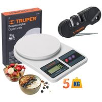 Balanza digital de cocina plástico 5kg mini afilador de cuchillo