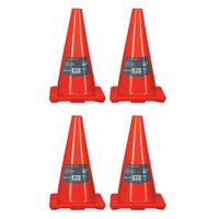 Cono de seguridad precaución de 45 cm, 4 unidades, Truper