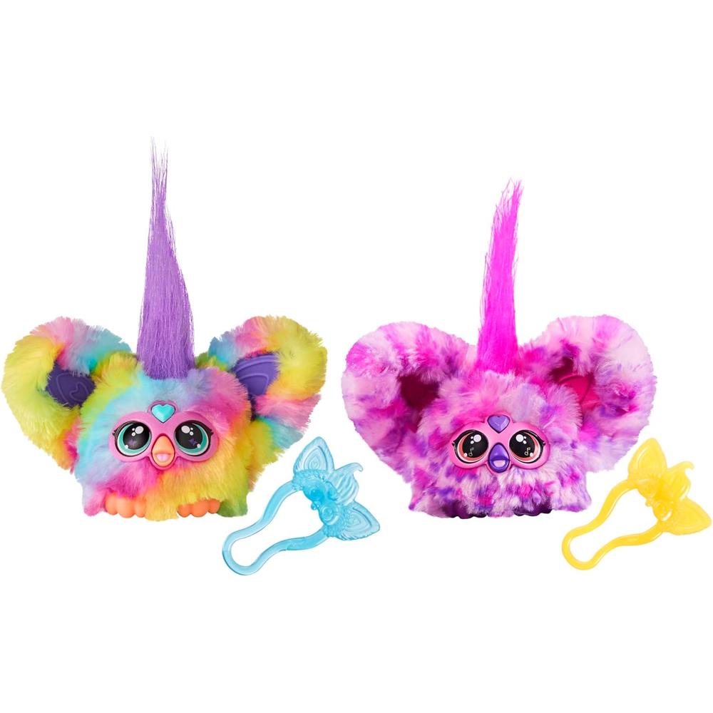 Furby Pack 2 Furblets Ray-Vee y Hip-Bop | Arcoíris y Rosa/Morado