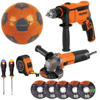 Kit amoladora esmeriladora rotomartillo discos de corte desarmadores