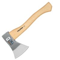 Hacha de acero con mango de madera ergonómico 15 pulgadas Truper
