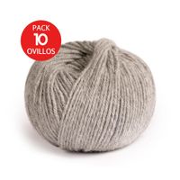 Lana de Baby Alpaca Indiecita DK - Pack x10 Ovillos - Beige 282