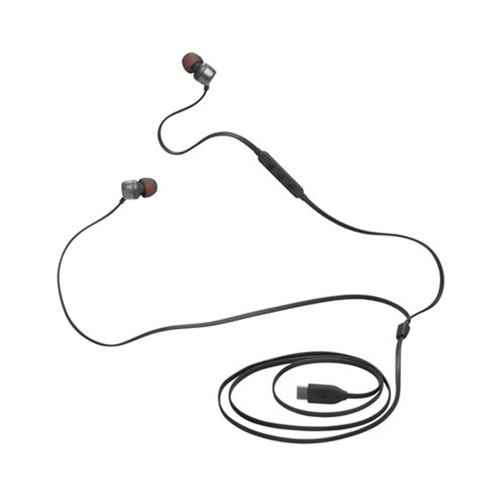 Auriculares internos JBL TUNE 310C con micrófono cableado y conexión USB-C - color negro