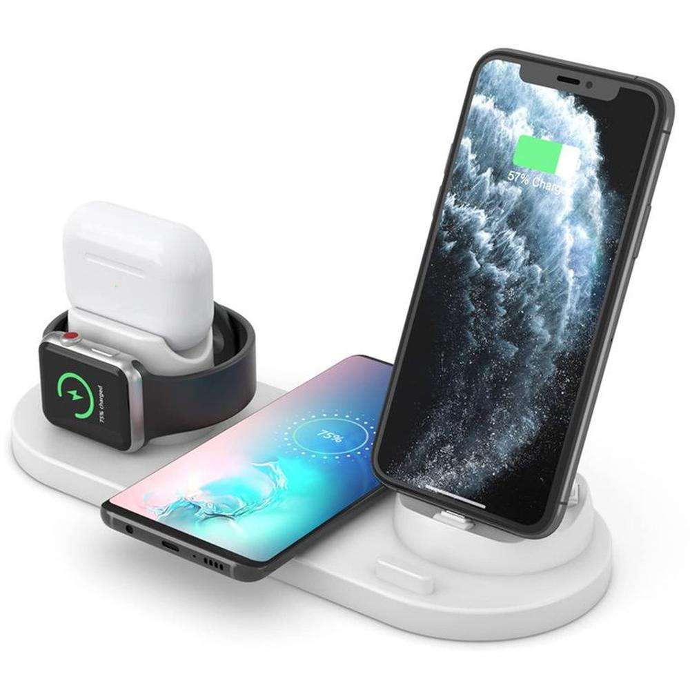 Cargador Inalámbrico para Celular Tipo CI Phone V8 AirPods Iwatch