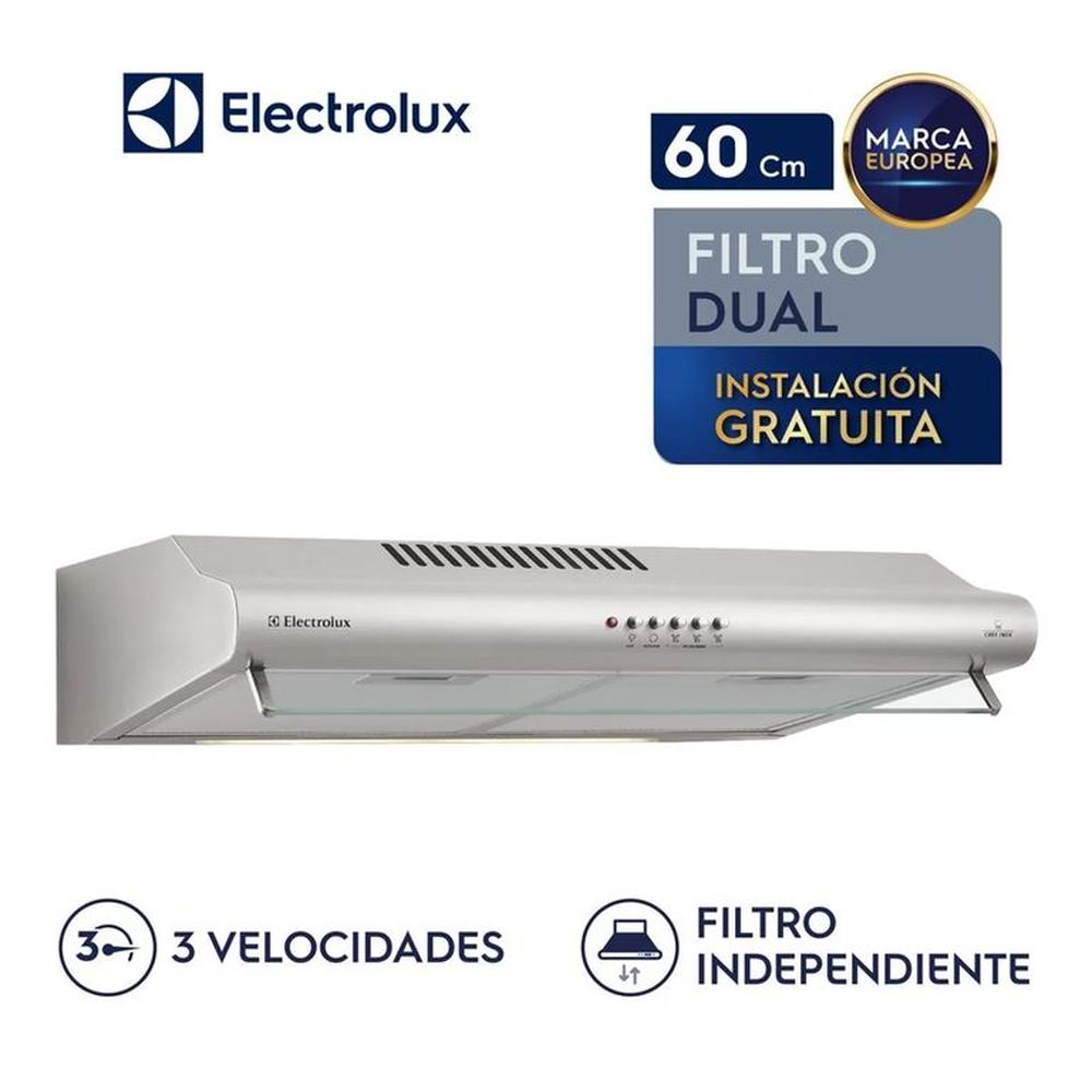 Campana Extractora Empotrable 60cm Acero Inox Electrolux EJSE242TBIS