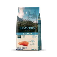 Alimento para Perros Raza Pequeña Adulto Bravery Salmón 7Kg
