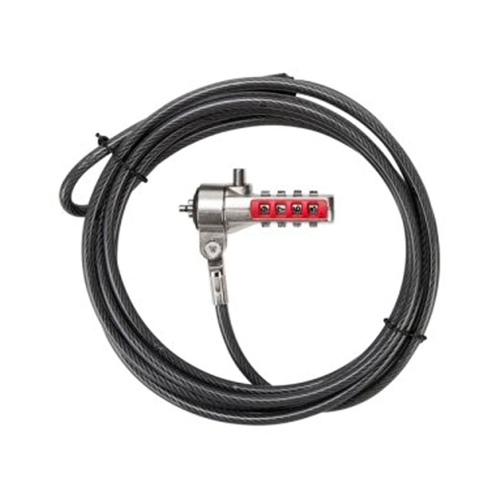 Cable de Seguridad Targus Defcon T-Lock Clave 4 Dígitos PA410S-1 para Protección de Dispositivos