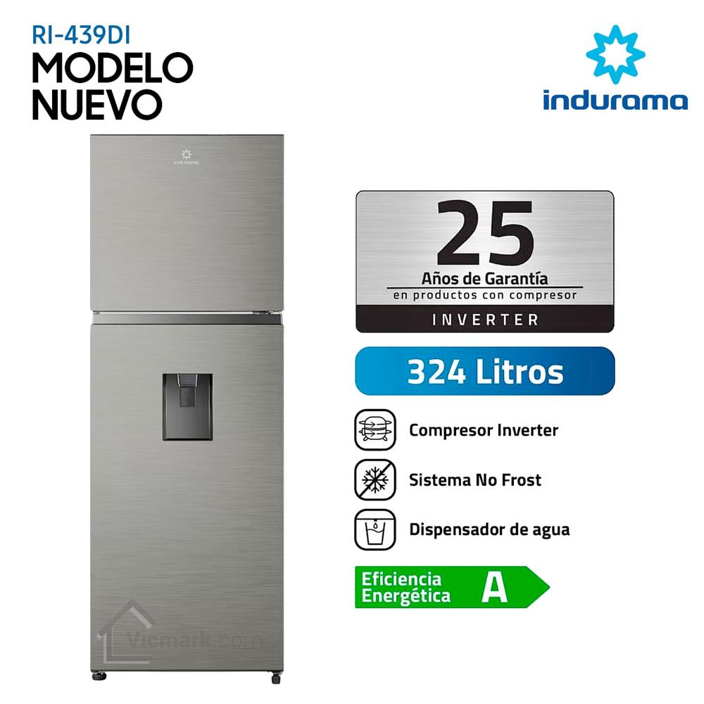 Refrigeradora Indurama 324L RI-439DI con Dispensador - CROMA