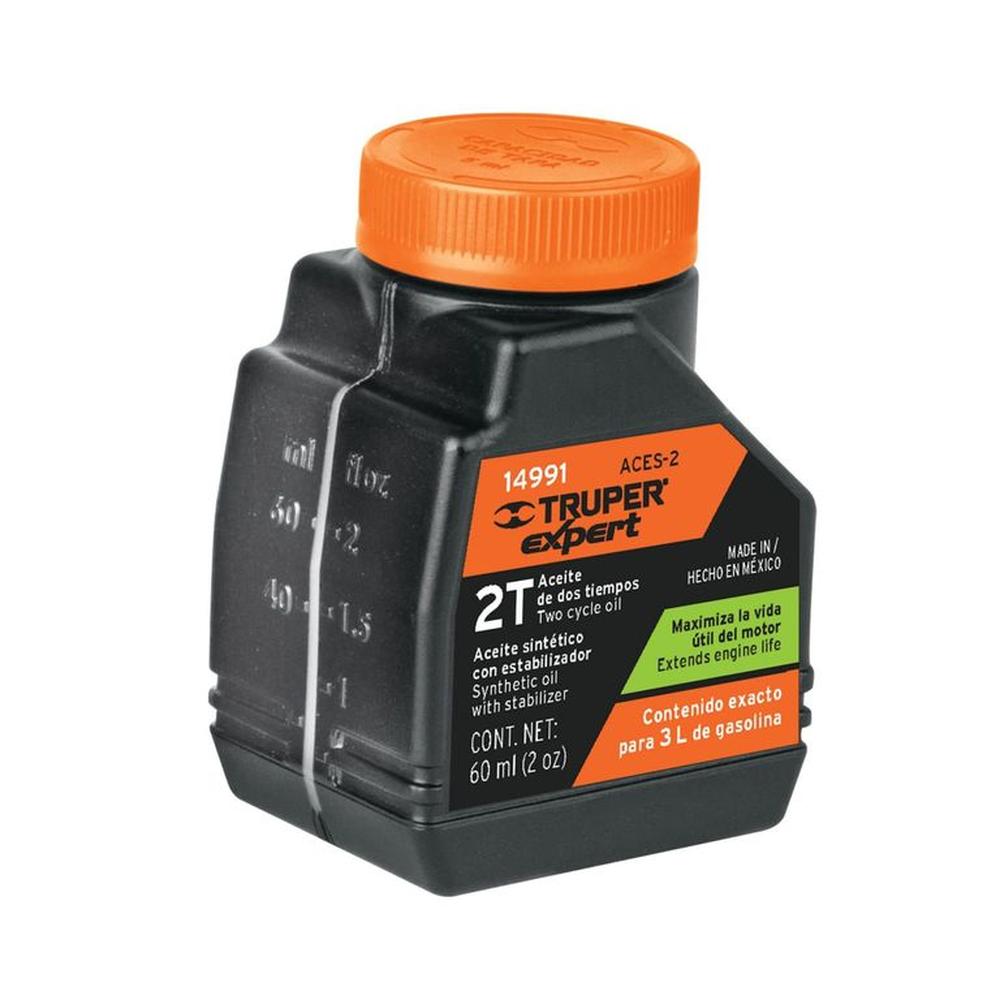 Aceite 2 tiempos para motores, 60 ml Truper