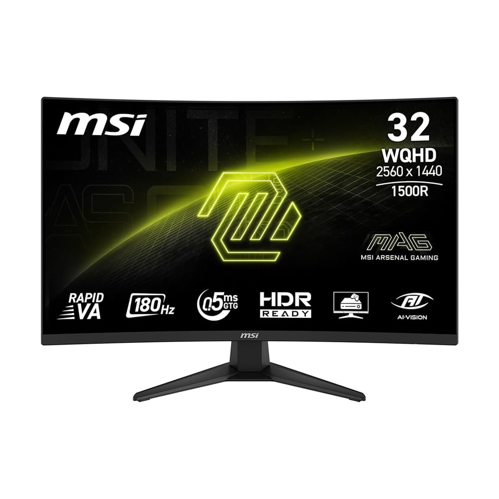 MSI MAG 321CQF E18 Monitor 31.5 QHD 2560x1440 con HDMI y DisplayPort – Ideal para Gaming y Diseño