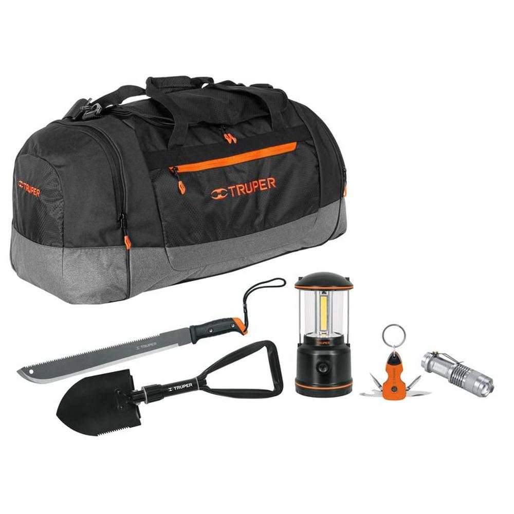 Kit linterna camping emergencia herramientas multiuso 6 Pzas