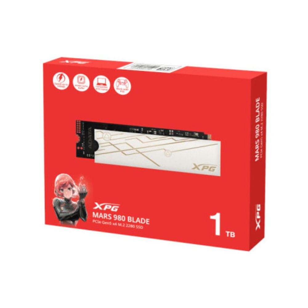 Unidad SSD M.2 PCIe 1TB XPG Mars 980 Blade G5 - Velocidad y Rendimiento Superior para Gaming y Crea