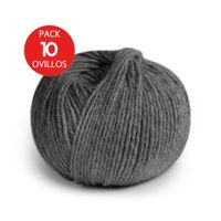 Lana de Baby Alpaca Indiecita DK - Pack x10 Ovillos - Gris  402