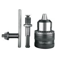 kit mandril broquero con llave y adaptador para taladro SDS Plus