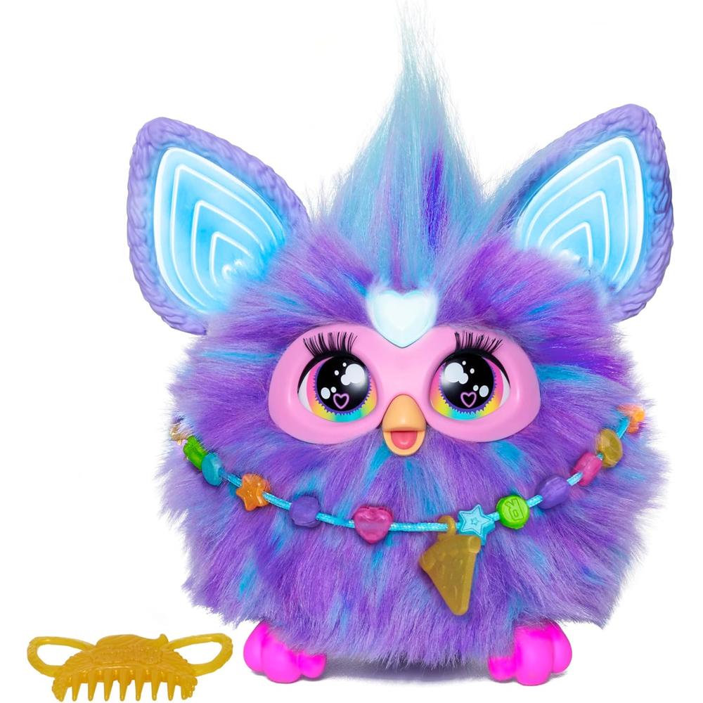 Furby Interactivo con 15 Accesorios de Moda-Morado