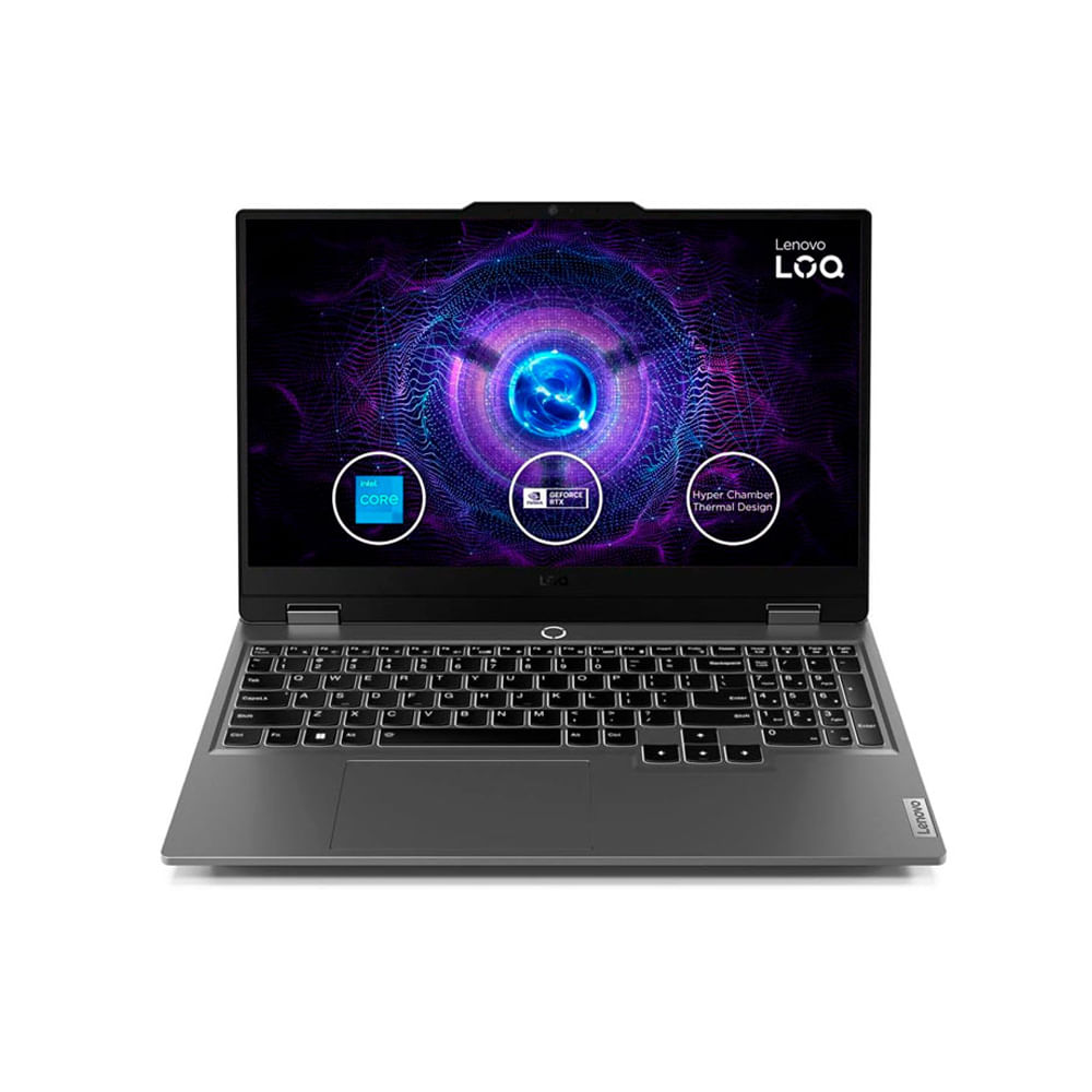 Portátil Lenovo LOQ 15.6 Full HD Intel i7 13a Gen 12GB RAM 512GB SSD NVIDIA 6GB Luna Gray