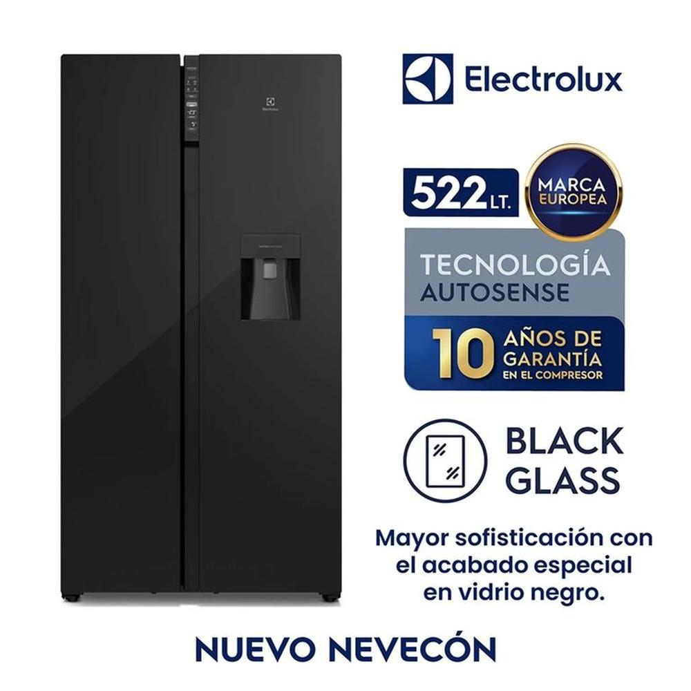 Refrigerador No Frost Side By Side Inverter 522L Black Electrolux ERSB54N2WXB